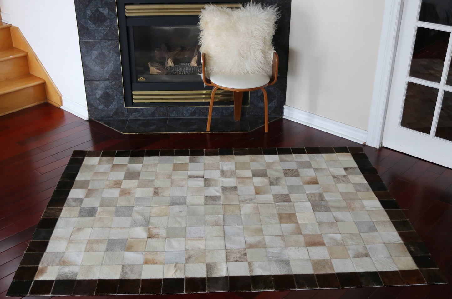99819 Cowhide rug Patchwork Collection Quebecuir Premium