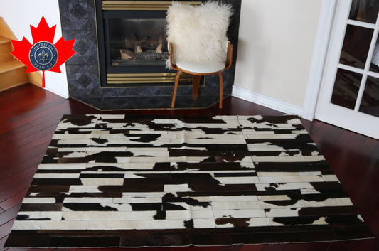 99820 Cowhide rug Patchwork Collection Quebecuir Premium