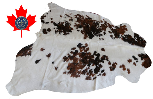 99823 Cowhide rug  TRICOLOR Collection Quebecuir Premium