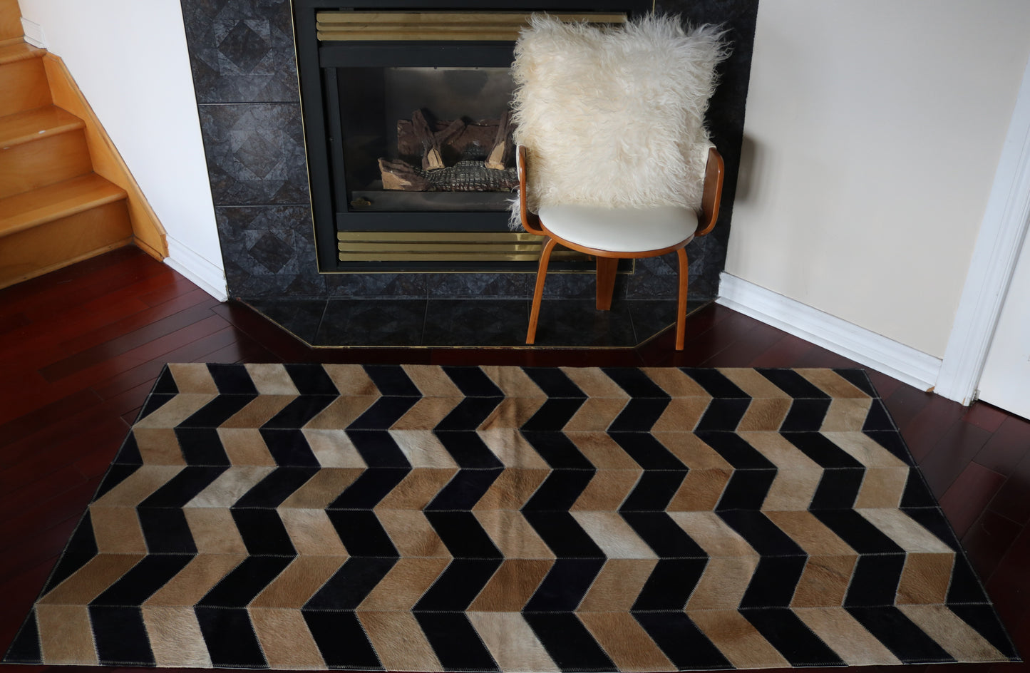 99825 Cowhide rug Patchwork Collection Quebecuir Premium