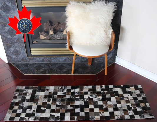 99833 Cowhide rug Patchwork Collection Quebecuir Premium