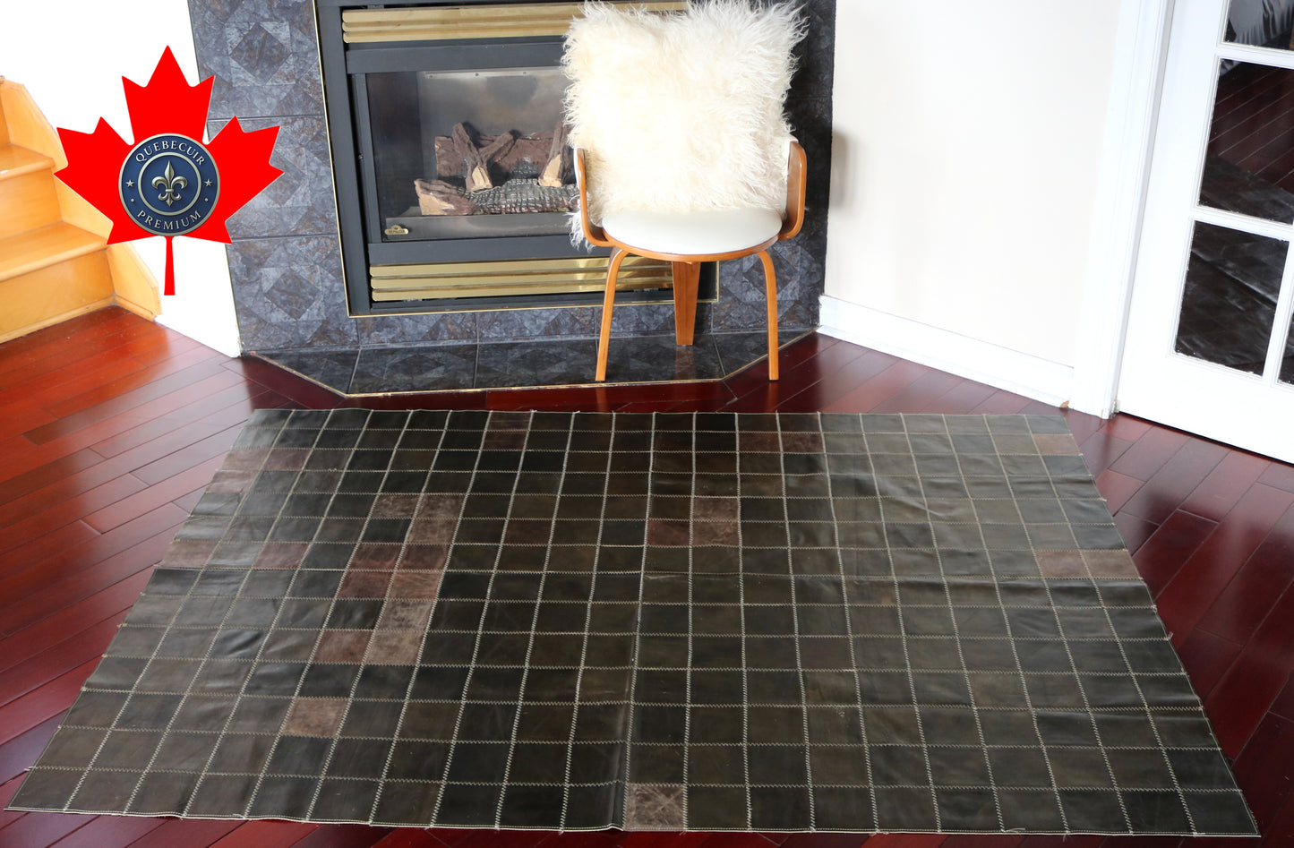 99835 Cowhide rug Patchwork Collection Quebecuir Premium
