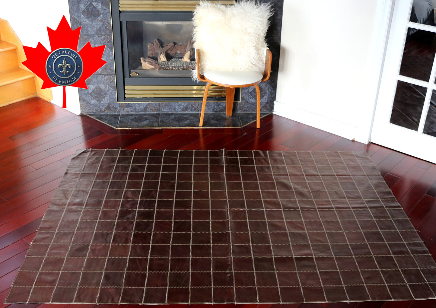 99836 Cowhide rug Patchwork Collection Quebecuir Premium