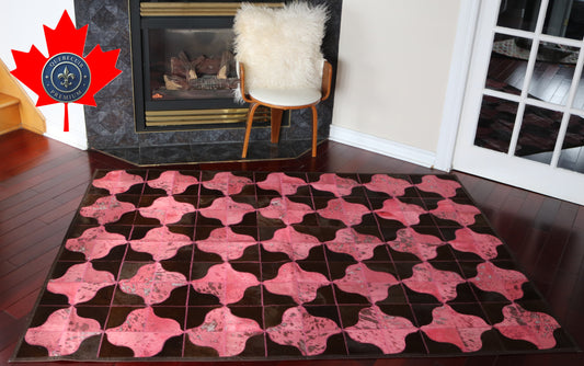 99839 Cowhide rug Patchwork Collection Quebecuir Premium