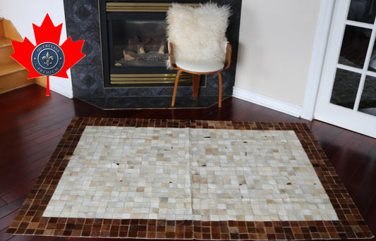 99845 Cowhide rug Patchwork Collection Quebecuir Premium