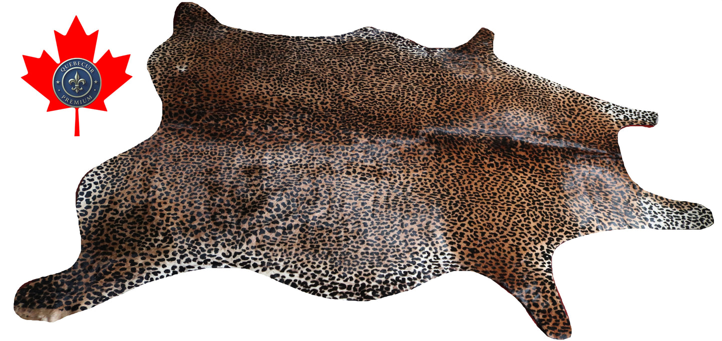 99861 Cowhide rug LEOPARD   Collection Quebecuir Premium