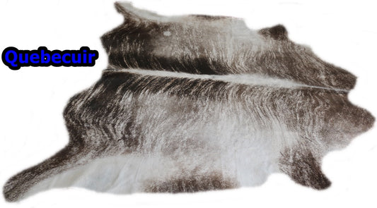 98217 - Cowhide Rug Tapis Peau de Vache BRINDLE LIGHT BIG SIZE  XXXL  - Collection Quebecuir Premium