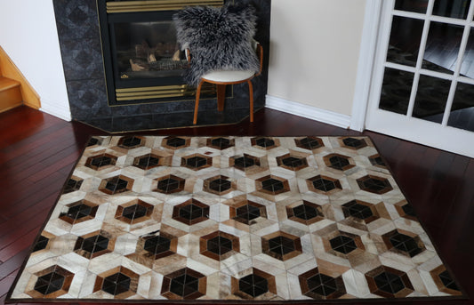 99862 Cowhide rug PATCHWORK    Collection Quebecuir Premium