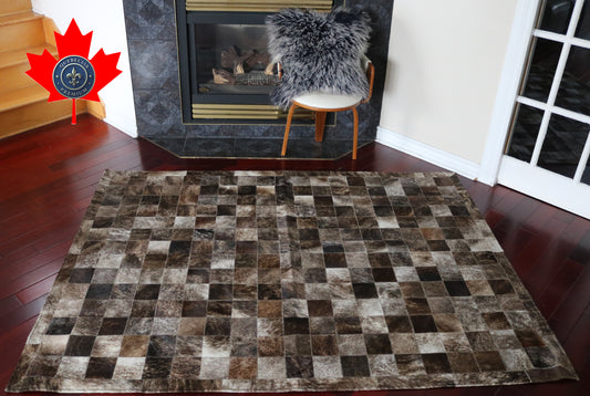 99868 Cowhide rug Patchwork Collection Quebecuir Premium