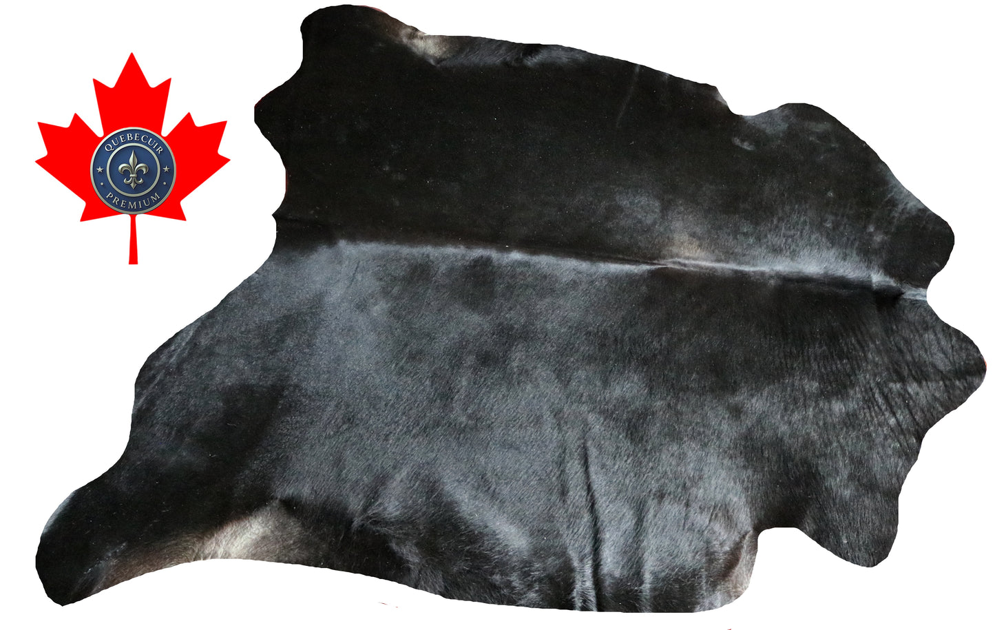 99872 Cowhide rug BLACK    Collection Quebecuir Premium