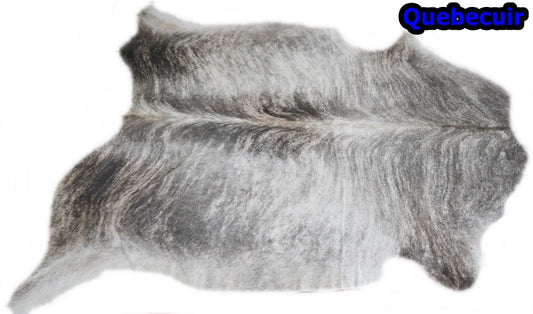 98238 - Cowhide Rug Tapis Peau de Vache BRINDLE LIGHT  XL  - Collection Quebecuir Premium