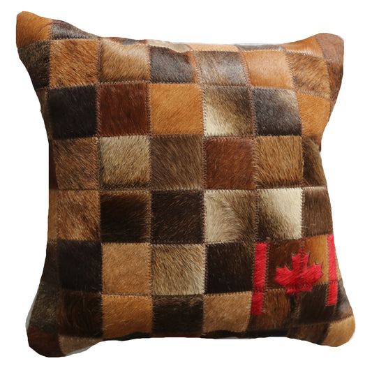 300921 Coussin Peau de Vache Cowhide Pillow Collection Quebecuir Premium