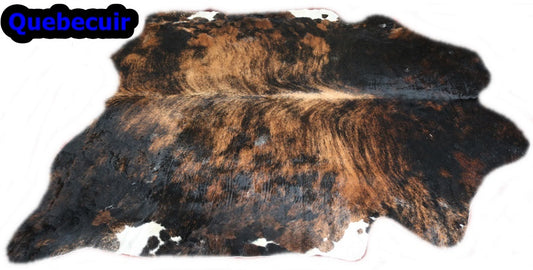 98252 - Cowhide Rug Tapis Peau de Vache TRICOLOR BIG SIZE XXL - Collection Quebecuir Premium