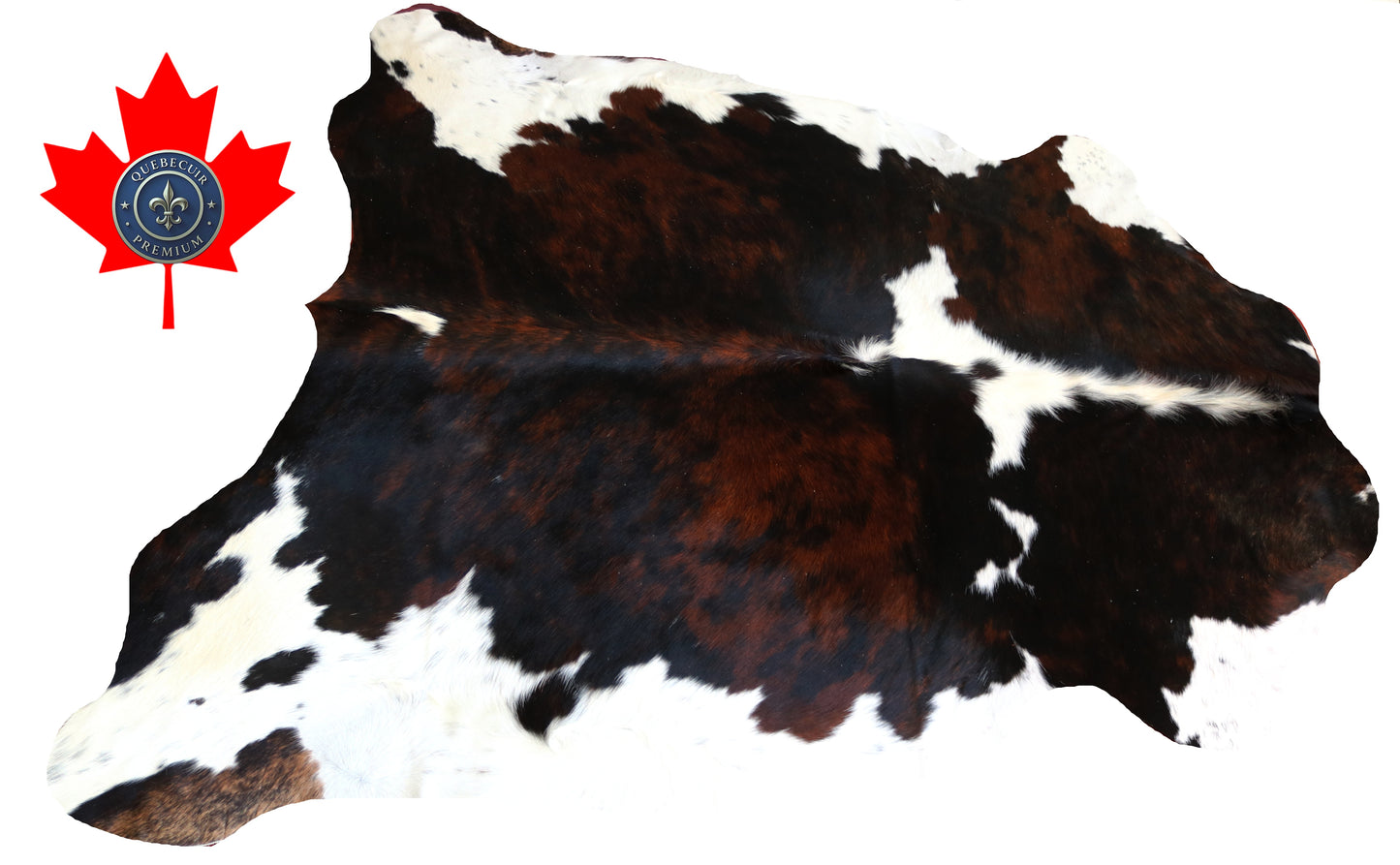 99892 Cowhide rug TRICOLOR    Collection Quebecuir Premium