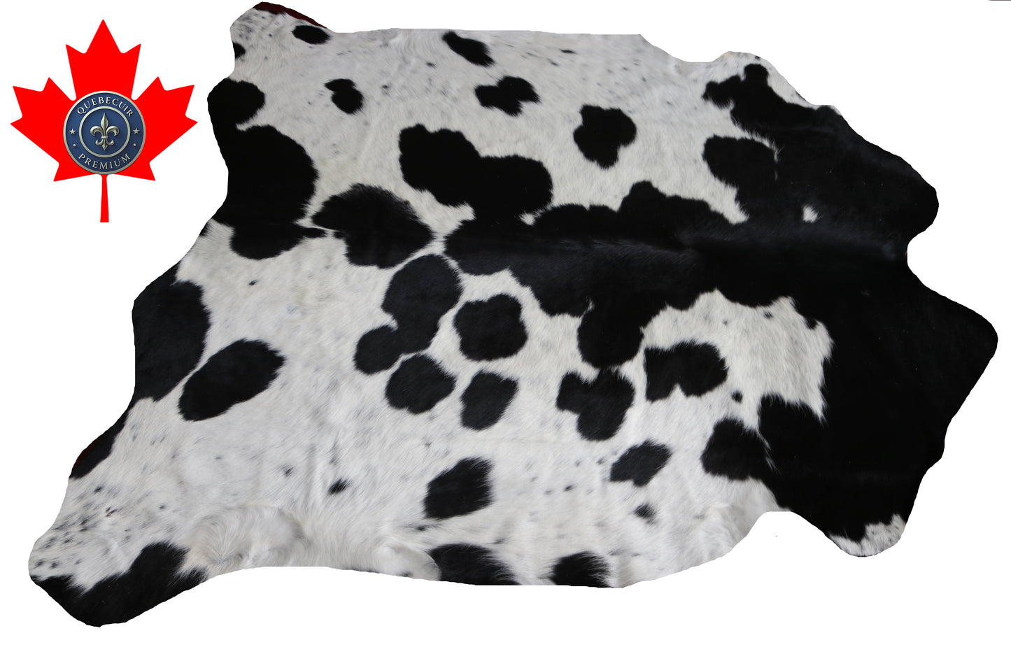 99898 Cowhide rug TRICOLOR    Collection Quebecuir Premium