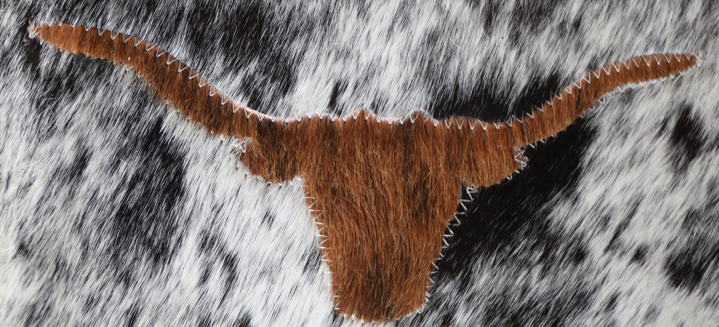 99913 Cowhide rug patchwork Collection Quebecuir Premium MANDALA ROUND  BIG SIZE XXL WESTERN STYLE