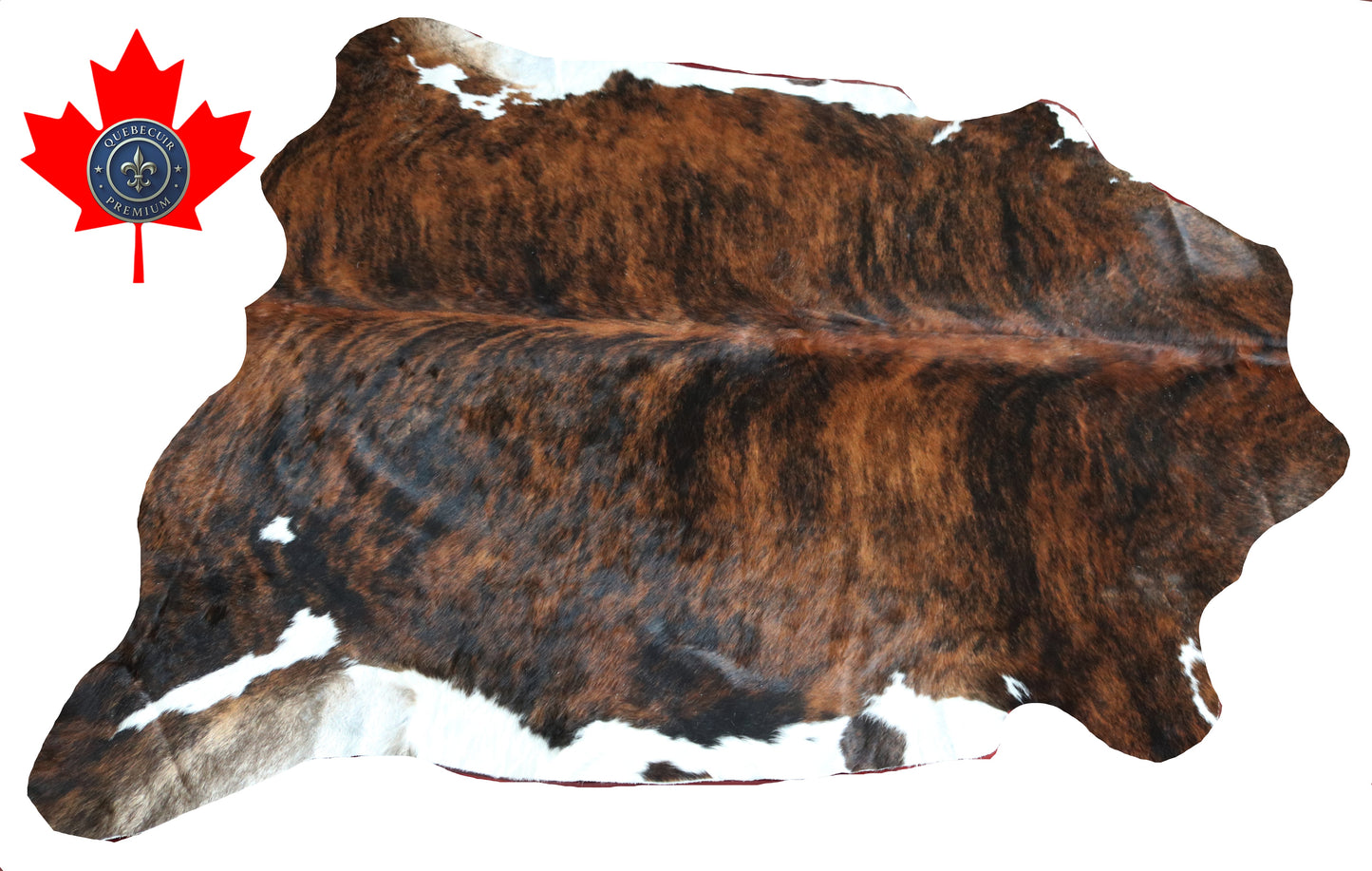 99919 Cowhide rug TRICOLOR    Collection Quebecuir Premium