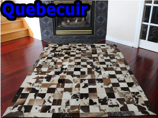 98299  Cowhide rug Tapis Peau de Vache PATCHWORK Collection Quebecuir Premium