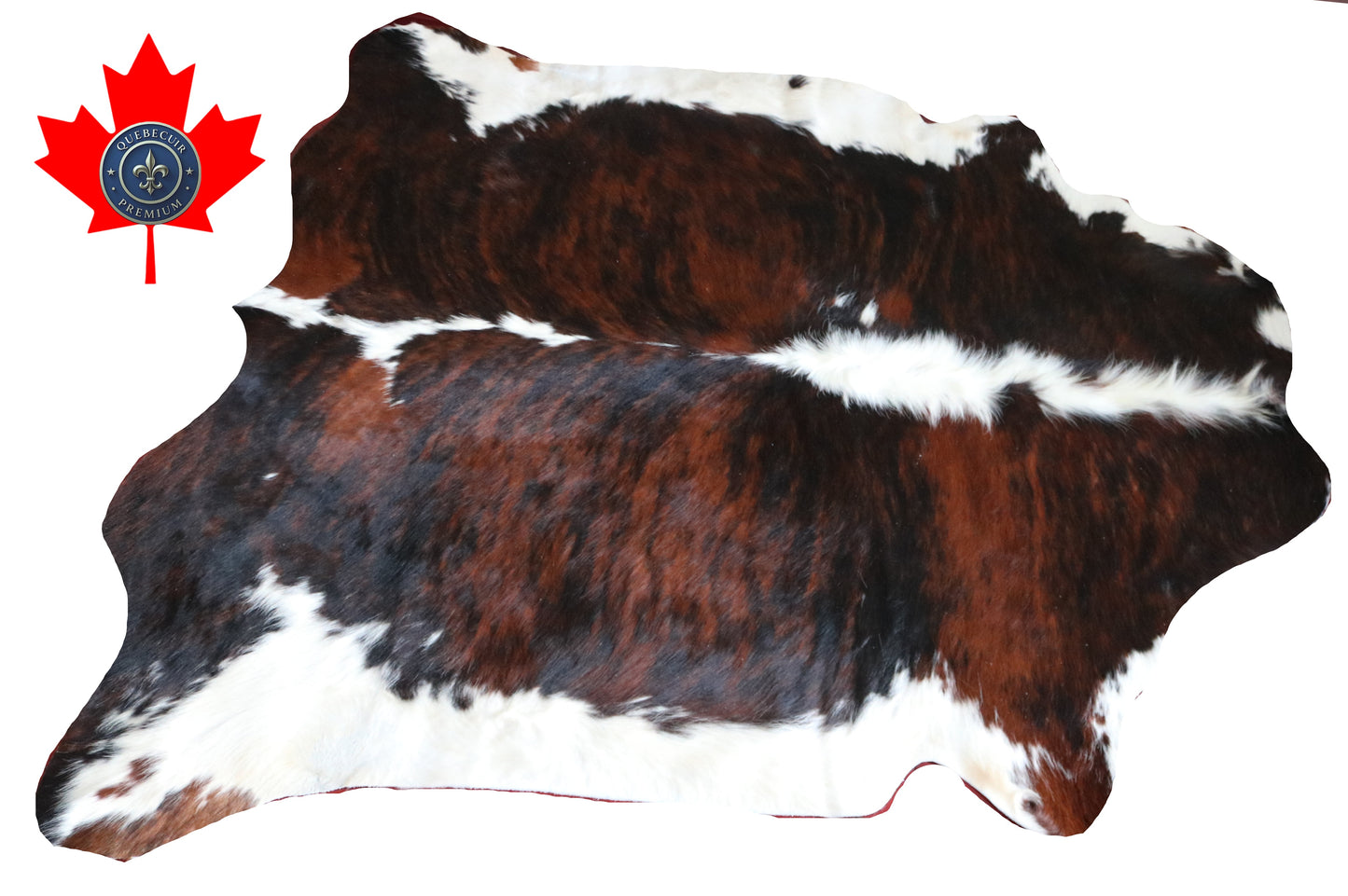 99930 Cowhide rug TRICOLOR   Collection Quebecuir Premium