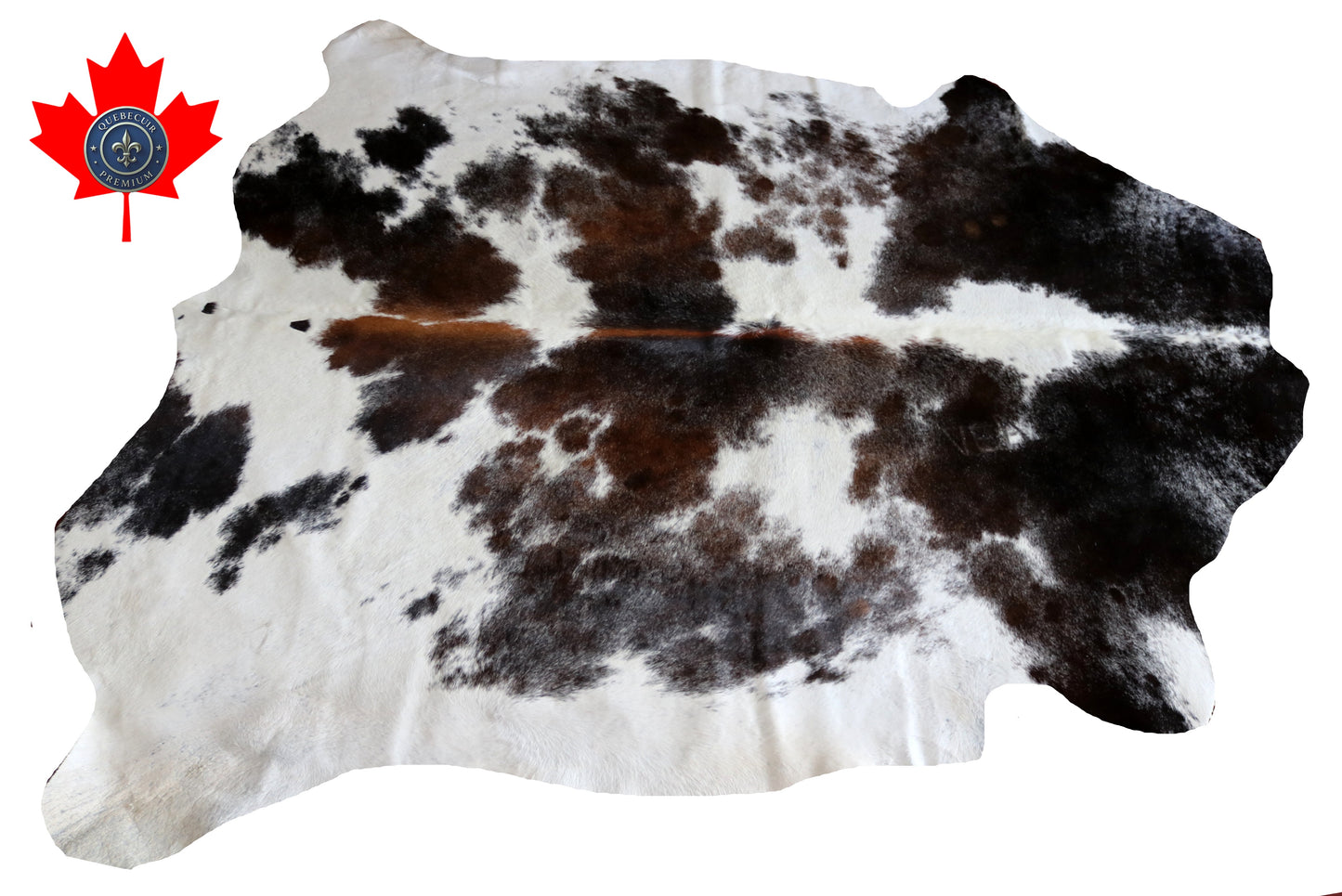 99935 Cowhide rug TRICOLOR   Collection Quebecuir Premium