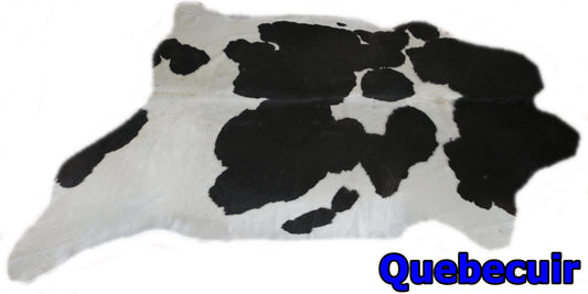 98333 - Cowhide Rug Tapis Peau de Vache BIG SIZE XXL  BLACK & WHITE  - Collection Quebecuir Premium