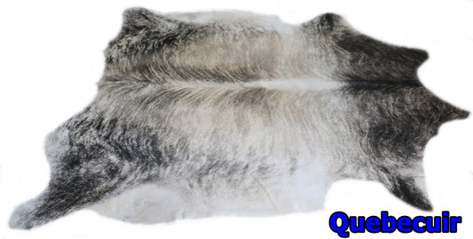 98341 - Cowhide Rug Tapis Peau de Vache BRINDLE LIGHT XXXL  - Collection Quebecuir Premium