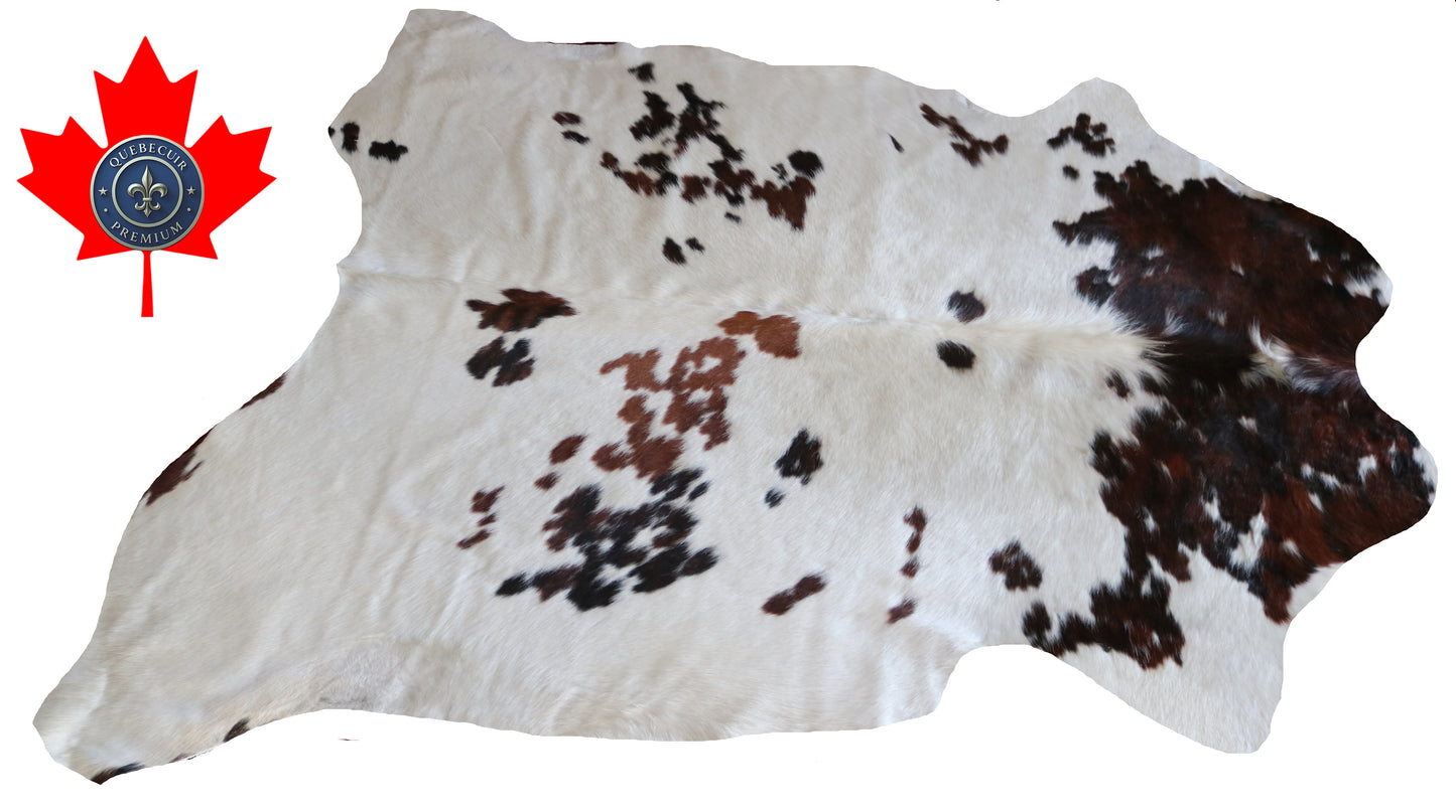 200570 Cowhide rug TRICOLOR Collection Quebecuir Premium