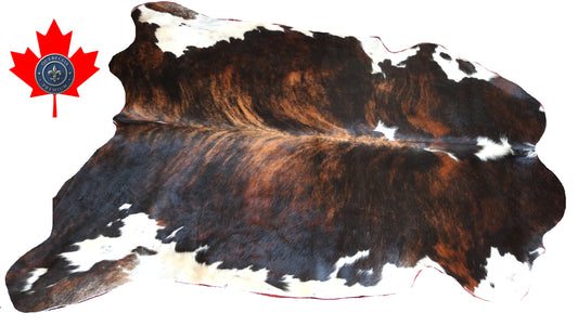 99990 Cowhide rug TRICOLOR  Collection Quebecuir Premium