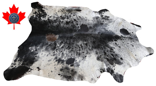 99995  Cowhide rug  TRICOLOR  Collection Quebecuir Premium SUPER BIG SIZE XXXL