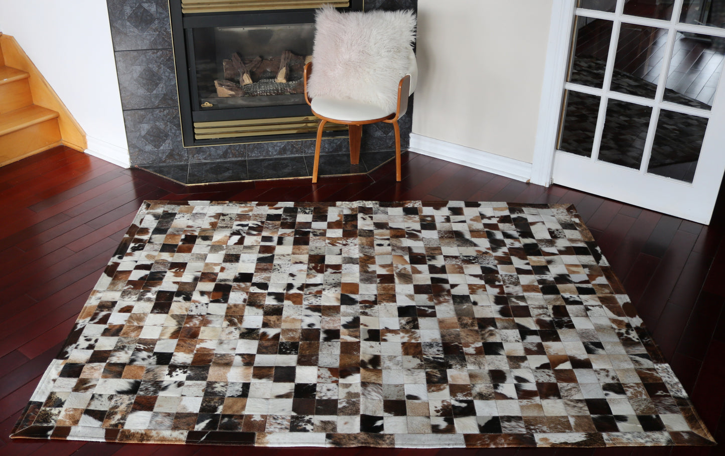 100002 Cowhide rug Patchwork Collection Quebecuir Premium