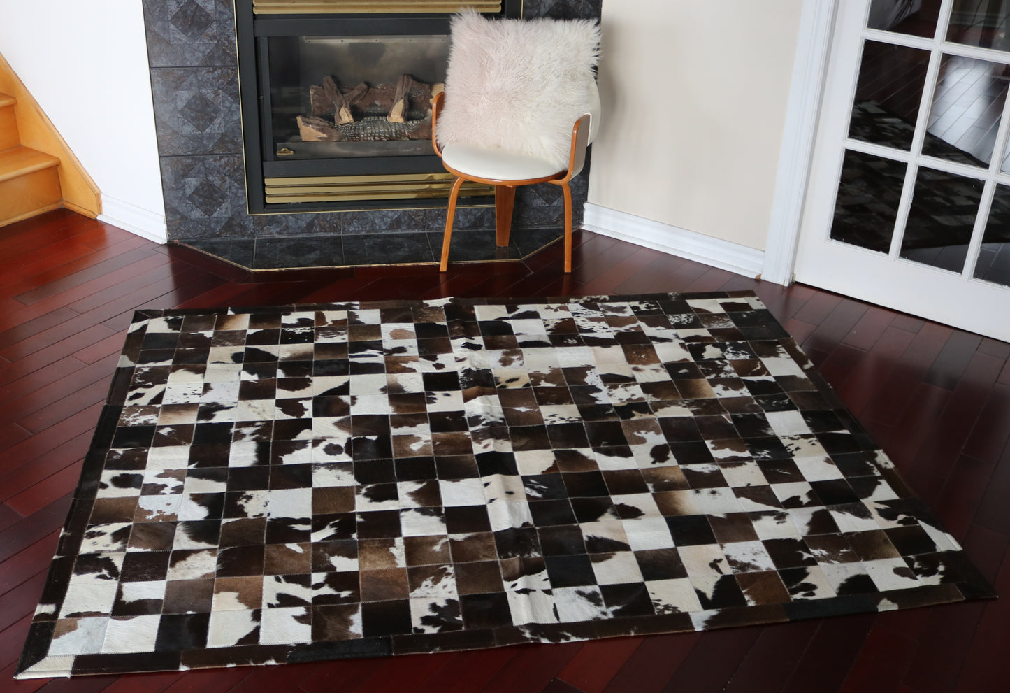 100004 Cowhide rug Patchwork Collection Quebecuir Premium