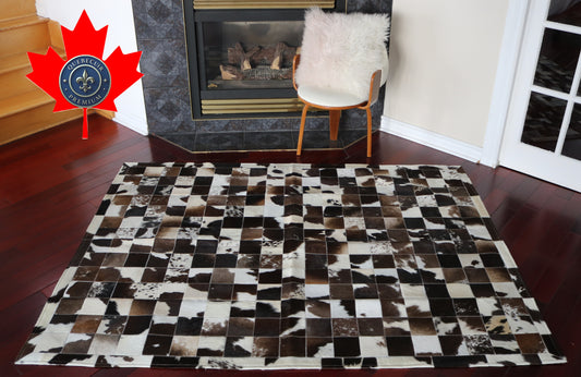 100005 Cowhide rug Patchwork Collection Quebecuir Premium