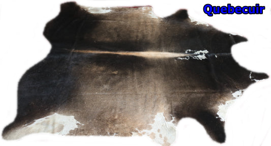 98409 - Cowhide Rug Tapis Peau de Vache   BIG SIZE XXXL TRICOLOR  - Collection Quebecuir Premium