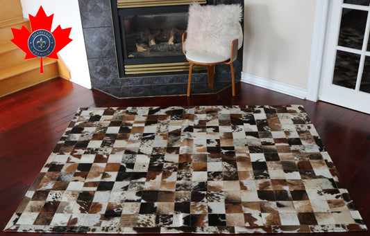 100015 Cowhide rug Patchwork Collection Quebecuir Premium