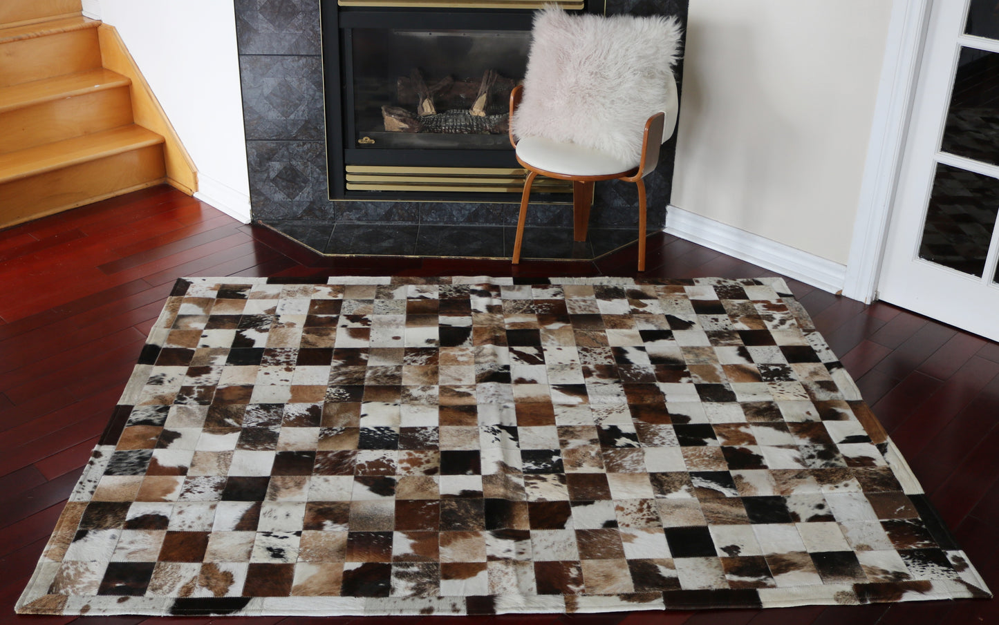 100016 Cowhide rug Patchwork Collection Quebecuir Premium