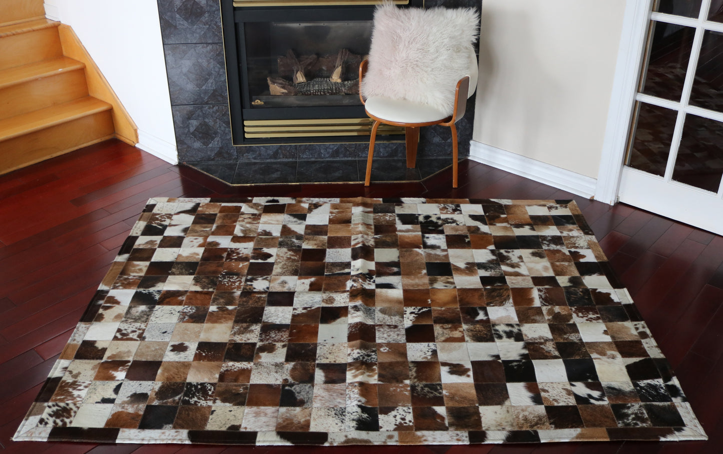 100017 Cowhide rug Patchwork Collection Quebecuir Premium