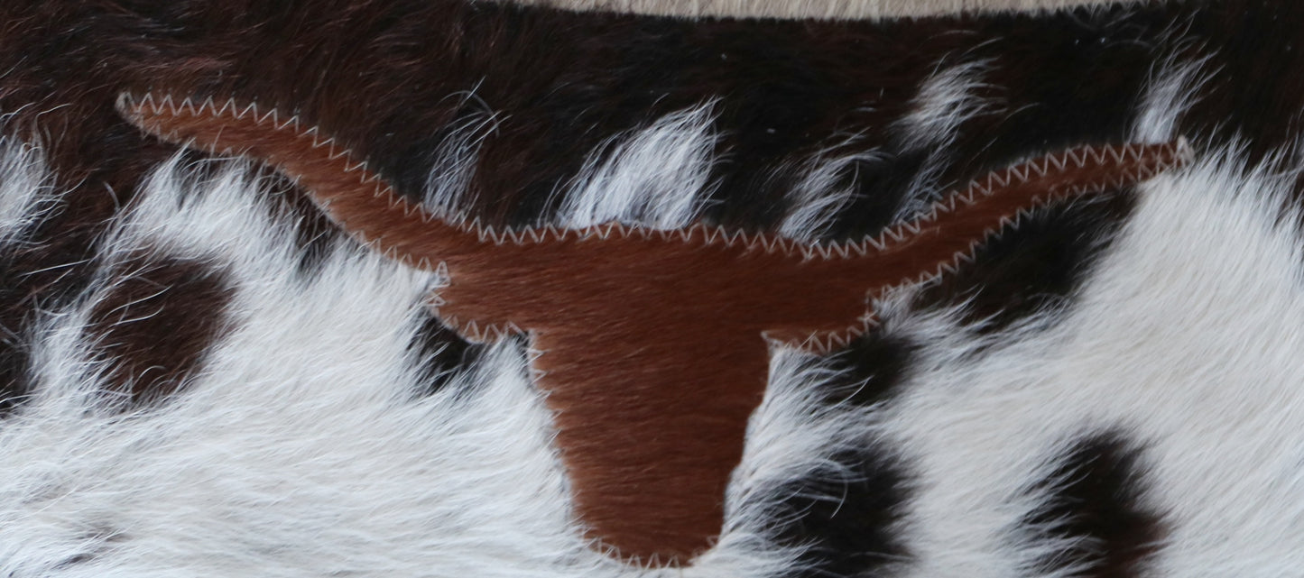 100024 Cowhide rug patchwork Collection Quebecuir Premium MANDALA ROUND  BIG SIZE XXXL