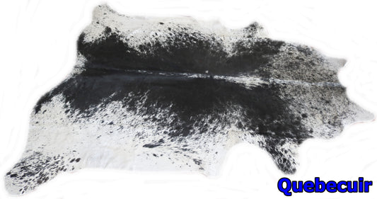 98425- Cowhide Rug BLACK & WHITE    BIG SIZE XXL - Collection Quebecuir Premium
