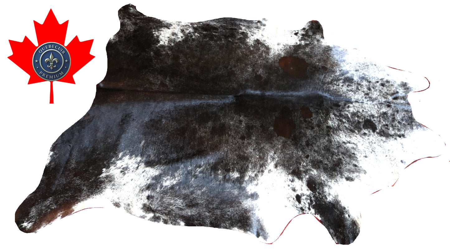 100032 Cowhide rug TRICOLOR   Collection Quebecuir Premium
