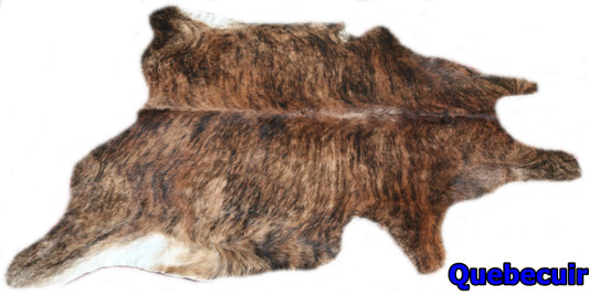 98433 - Cowhide Rug Tapis Peau de Vache BIG SIZE BRINDLE  XXL - Collection Quebecuir Premium