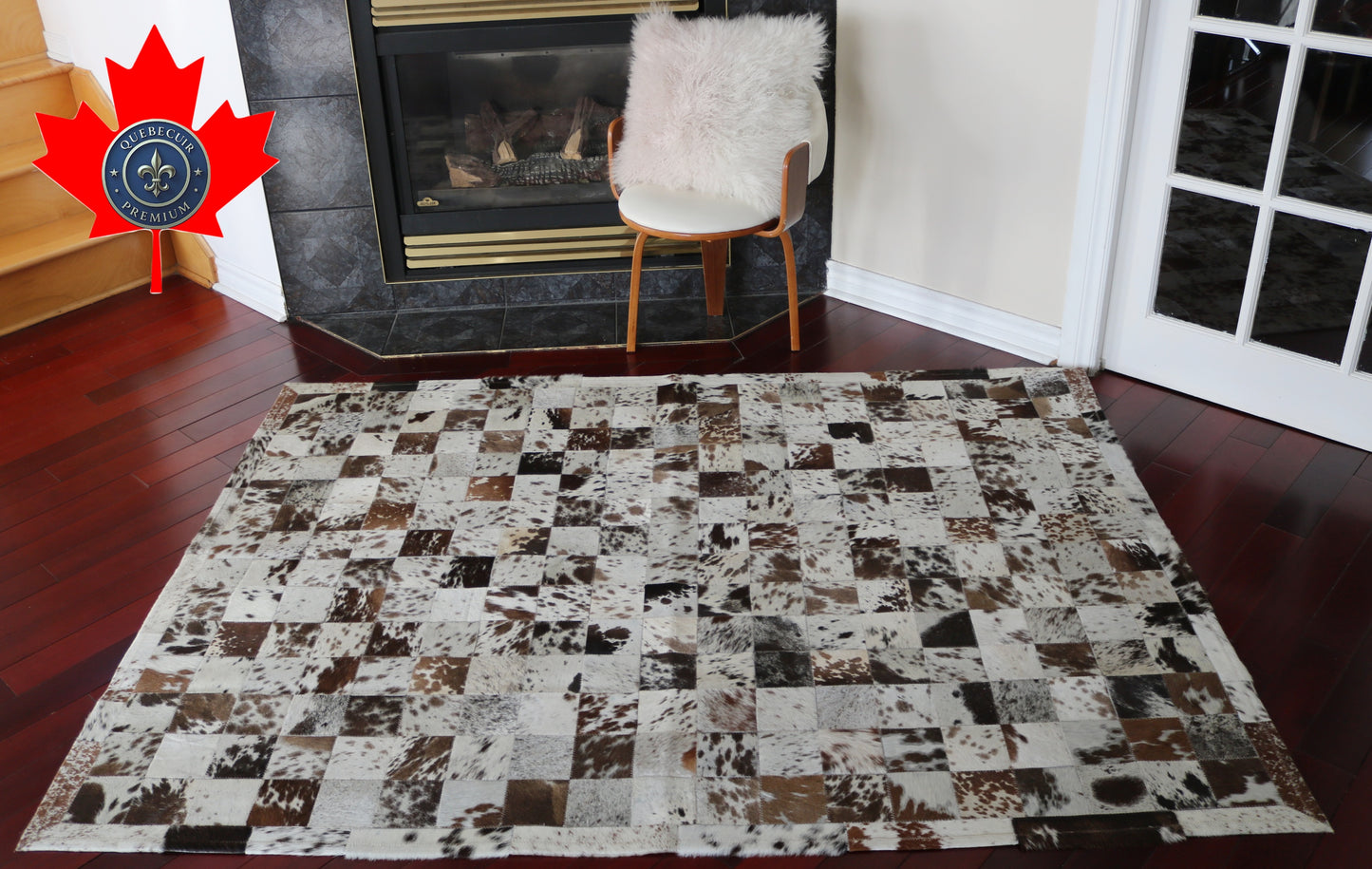 200578 Cowhide rug Patchwork Collection Quebecuir Premium