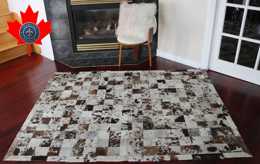 200578 Cowhide rug Patchwork Collection Quebecuir Premium