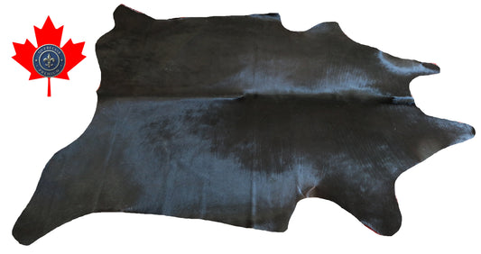 100052 Cowhide rug  BLACK  Collection Quebecuir Premium