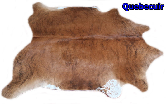 98500 - Cowhide Rug Tapis Peau de Vache BRINDLE   - Collection Quebecuir Premium