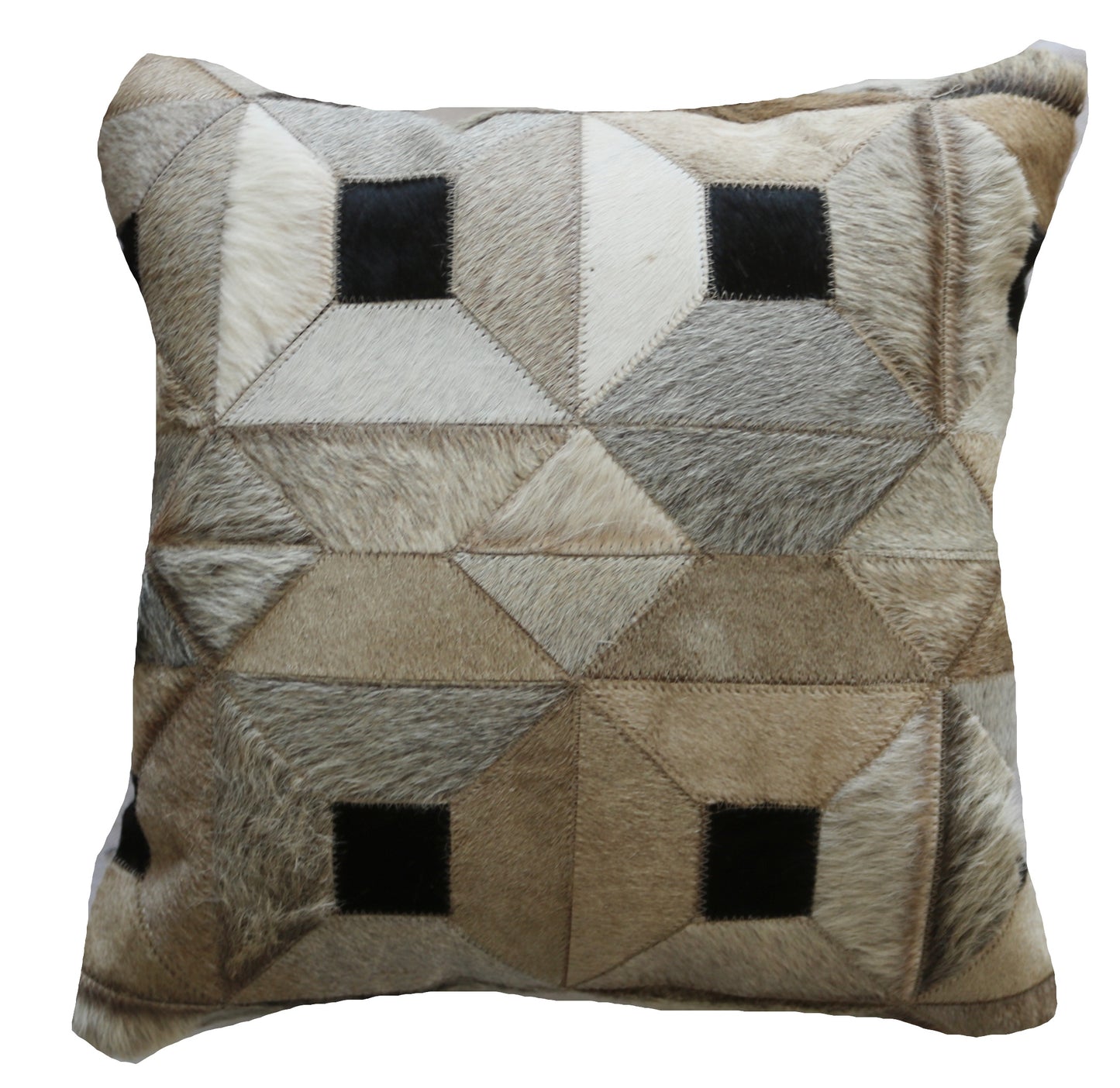 301065 Coussin Peau de Vache Cowhide Pillow Collection Quebecuir Premium