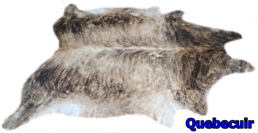 98538 - Cowhide Rug Tapis Peau de Vache  SUPER  BIG SIZE XXXL    BRINDLE LIGHT - Collection Quebecuir Premium