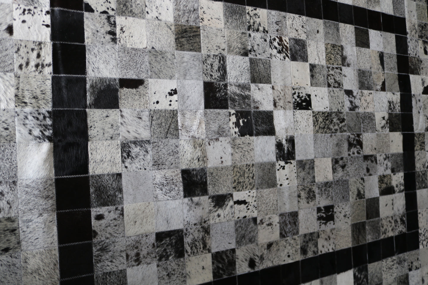 100115 Cowhide rug patchwork Collection Quebecuir Premium SUPER BIG SIZE XXXL