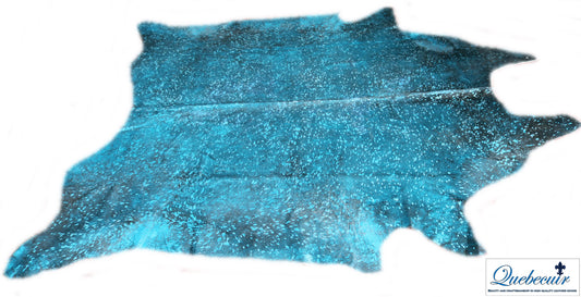 98565 - Cowhide Rug Tapis Peau de Vache   METALLIC SUPER  BIG  SIZE XXXL - Collection Quebecuir Premium