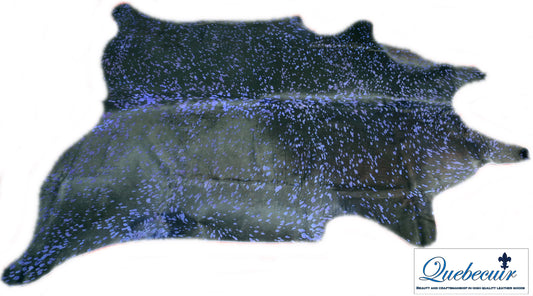 98566- Cowhide Rug Tapis Peau de Vache   ACID WASH SUPER  BIG  SIZE XXXL - Collection Quebecuir Premium