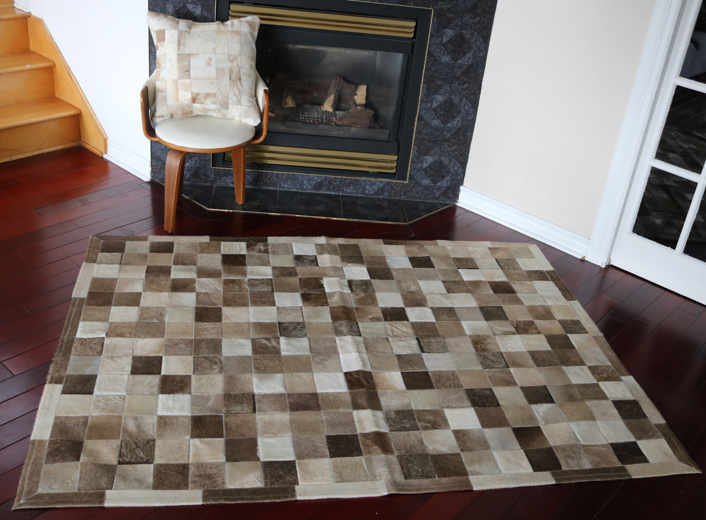 301116 Cowhide  Patchwork Rug   Collection Quebecuir Premium